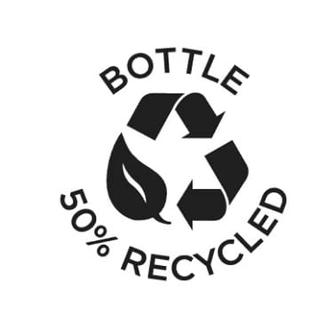Ampolla 50% plàstic reciclat
